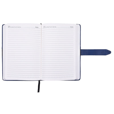 Note Book (Cushioned Hard Bound) | Belt | Blue