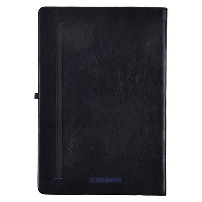 Note Book (Hard Bound) | Colors Neo | Black (Blue)