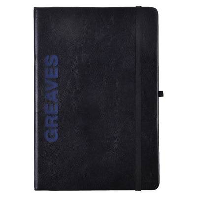 Note Book (Hard Bound) | Colors Neo | Black (Blue)