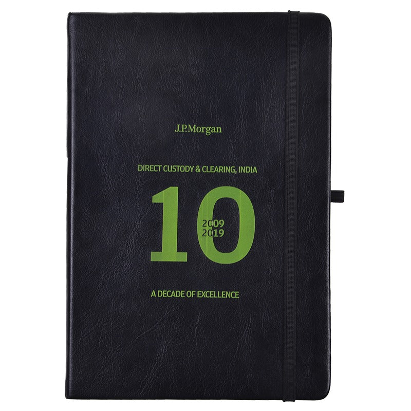 Note Book (Hard Bound) | Colors Neo | Black (Green)