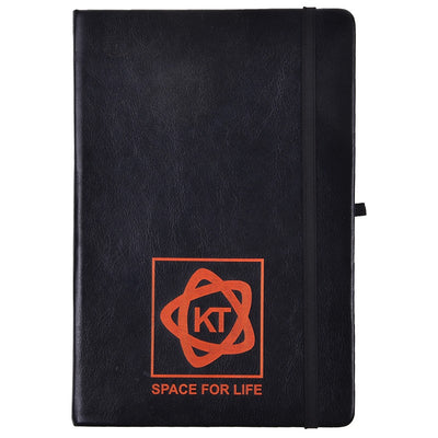 Note Book (Hard Bound) | Colors Neo | Black (Orange)