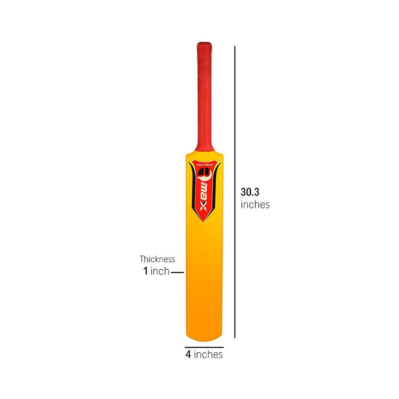 Rmax Cricket Set (1 Cricket Bat, 3 Wickets, 1 Base, 2 Bails, 1 Wind Ball, 1 Kit Bag) | Size 5 (9-12 years)