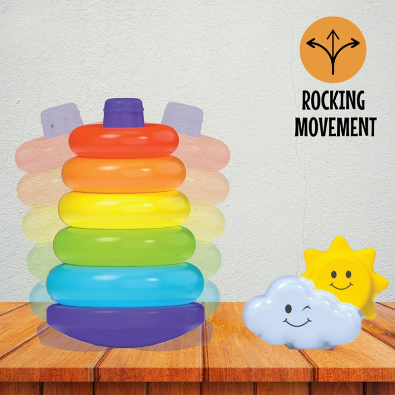Buy Rainbow Rocking Ring Stacker (1-3 Years) on Snooplay India