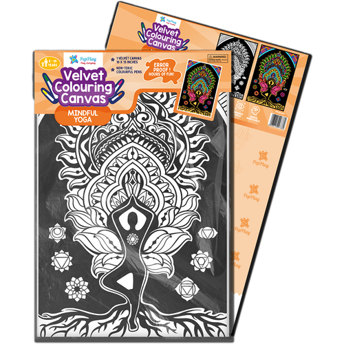 Velvet Colouring Posters - Yoga (8-16 Years)