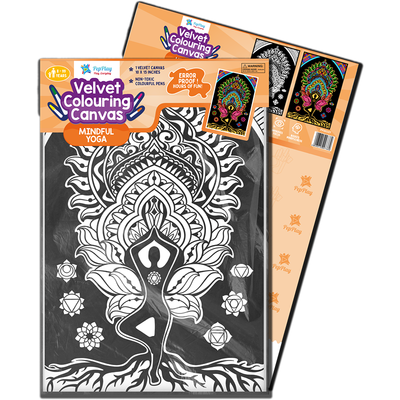 Velvet Colouring Posters for Young Adults/Grown-ups | Yoga