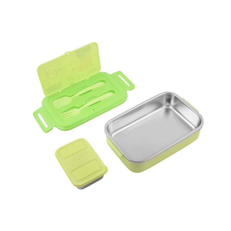 Youp Stainless Steel Lime Green Color Peppa Pig Kids Lunch Box LUNCH BREAK - 850 ml