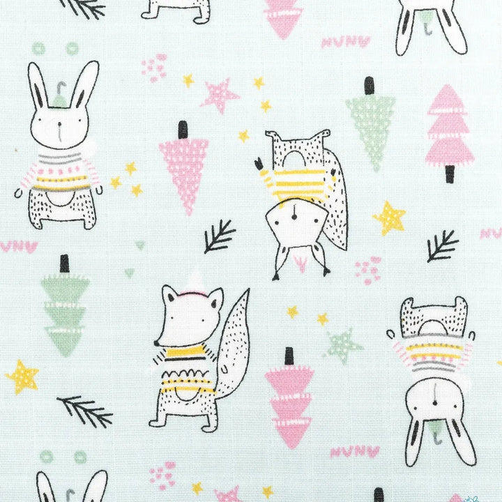 Beelittle Winter Bunny 2-Piece Muslin Pyjamas Set