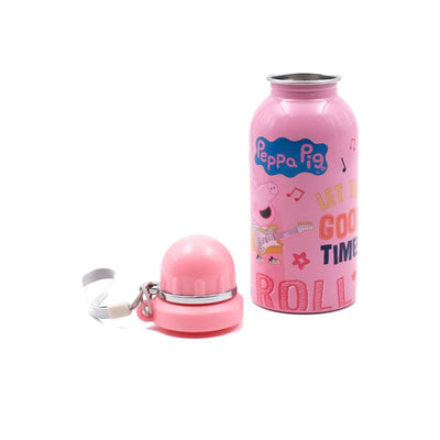 Youp Stainless steel pink color Peppa Pig kids Water Bottle HYBRID - 500 ml