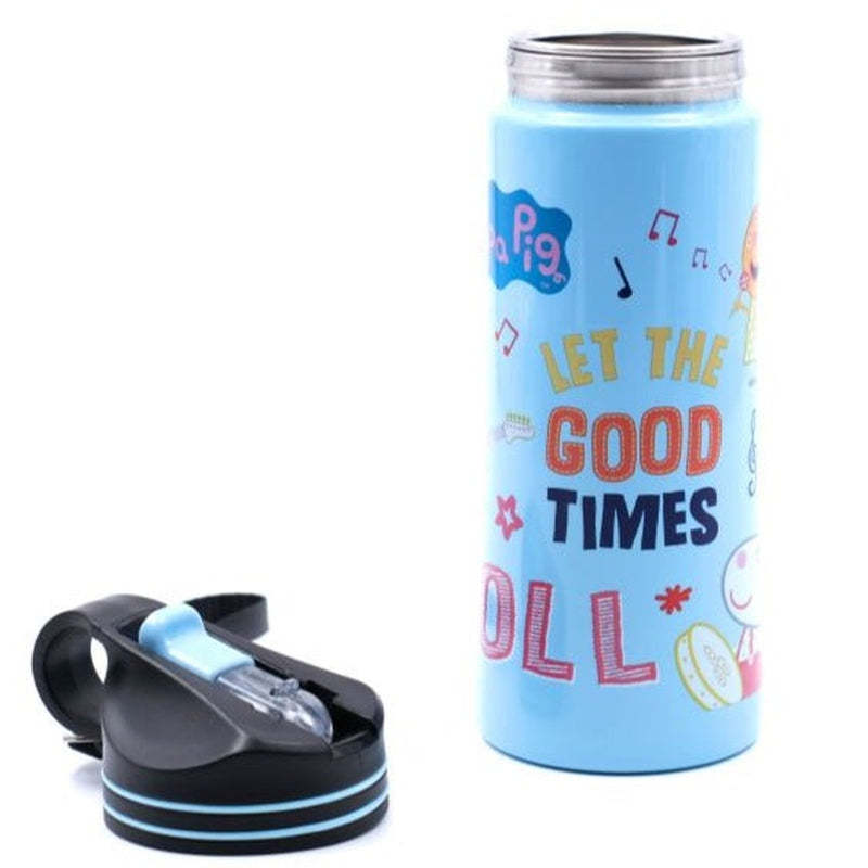 Youp Stainless Steel Blue Color Peppa Pig kids Water Bottle HYOWER - 750 ml