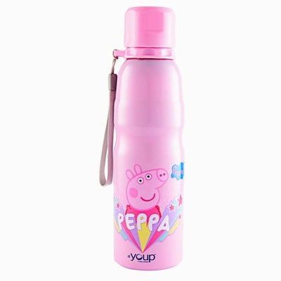 Youp Stainless Steel Pink Color Peppa Pig Kids Water Bottle HARPER - 750 ml