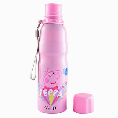 Youp Stainless Steel Pink Color Peppa Pig Kids Water Bottle HARPER - 750 ml