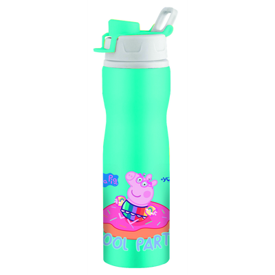 Youp Stainless Steel Green Color Peppa Pig Kids Water Bottle TUKTUK  -750 ml