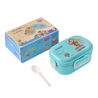 Youp Stainless Steel Aqua Blue Color Paw Patrol Kids Lunch Box CRUNCH - 700 ml