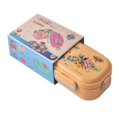 Youp Stainless Steel Yellow Color Paw Patrol Kids Lunch Box CRUNCH - 700 ml
