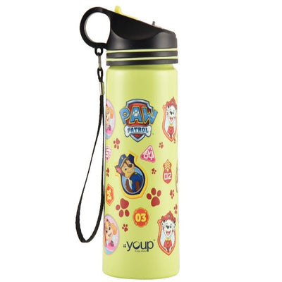 Youp Stainless steel lime green color Paw Patrol kids sipper bottle DAISY - 750 ml