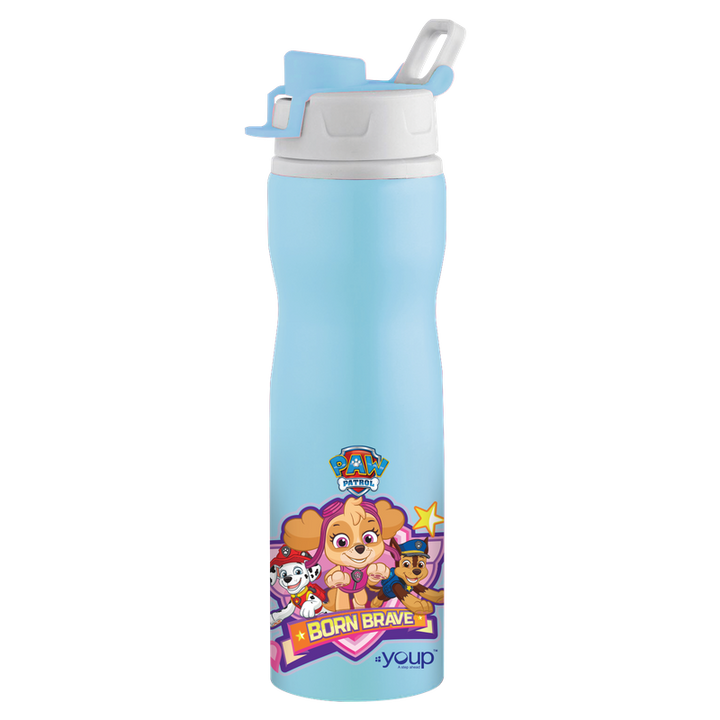 Youp Stainless steel blue color Paw Patrol kids loop cord bottle EXPERT - 750 ml