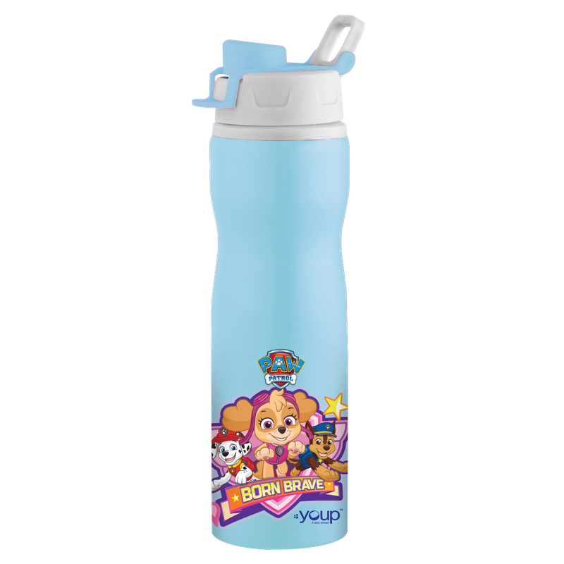 Youp Stainless steel blue color Paw Patrol kids loop cord bottle EXPERT - 750 ml