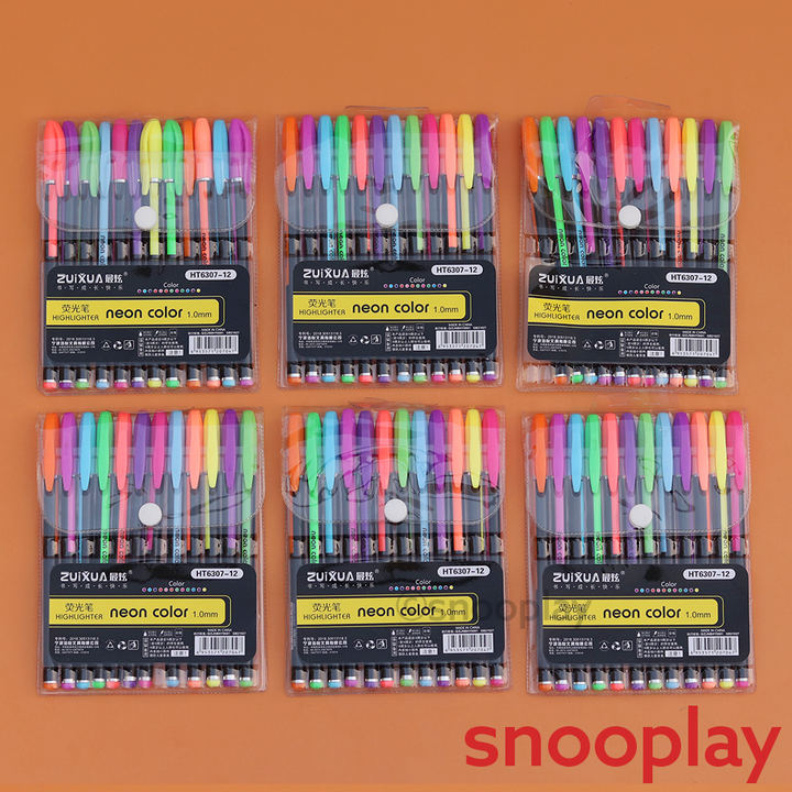 Pack of 1 Neon Colors Highlighter 1.0 mm Pen (8-16 Years)