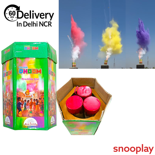 Colour Dhoom Crackling Star (3 Shot) - 1 Piece