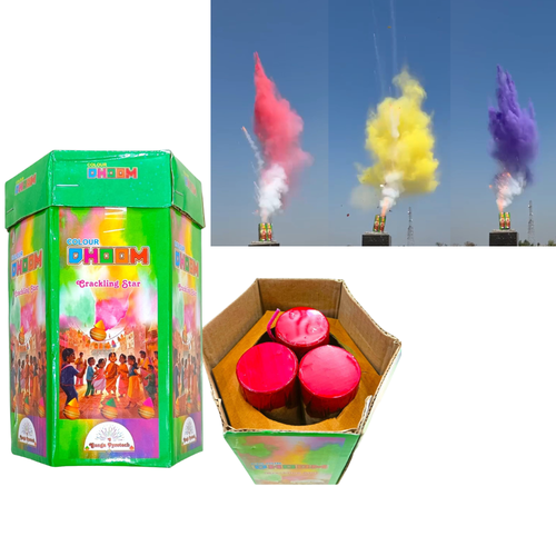 Colour Dhoom Crackling Star (3 Shot) - 1 Piece
