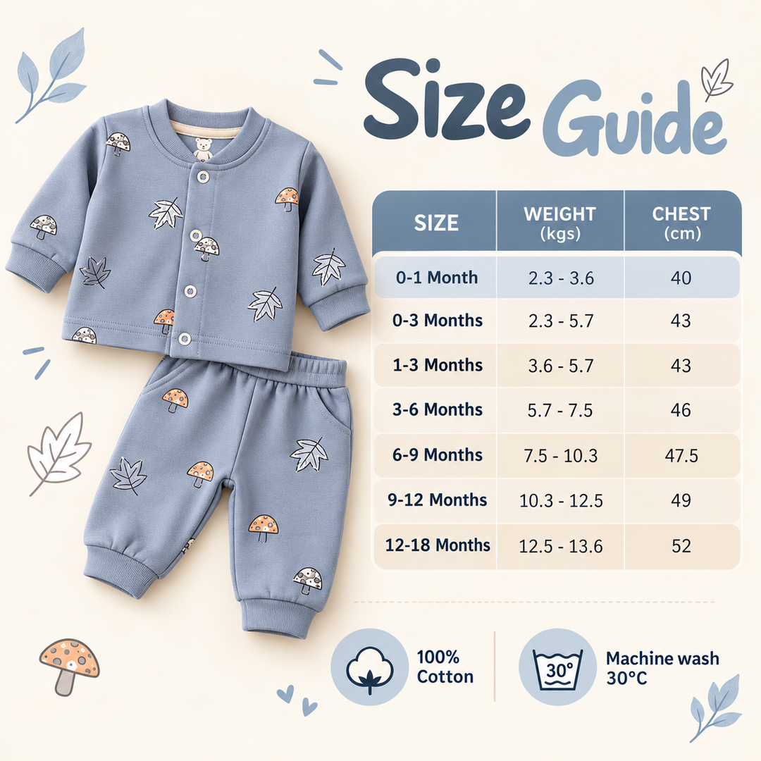 I Bears Interlock Knit Full Sleeves Co-Ords Vest & Pant Set (Unisex)