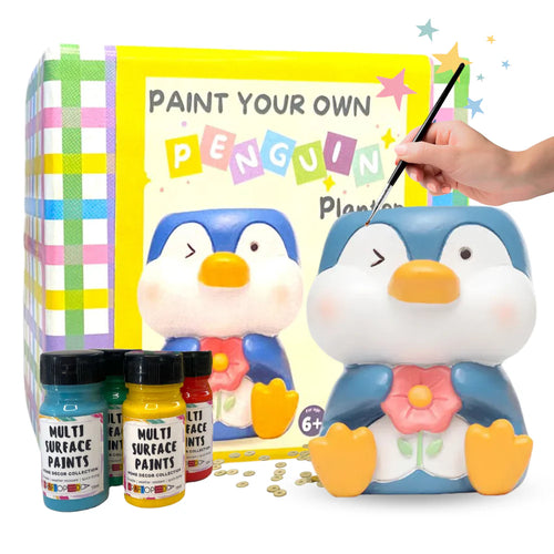 Craftopedia DIY Paint Your Own Pen Stand - Penguin