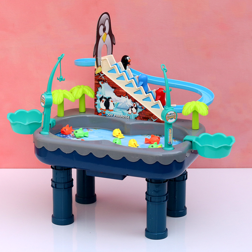 2 in 1 Penguin Sliding & Fishing Game (3-8 Years)