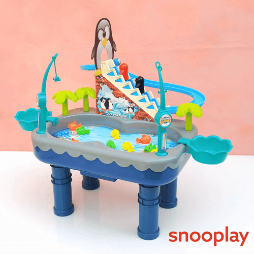 2 in 1 Penguin Sliding & Fishing Game (3-8 Years)
