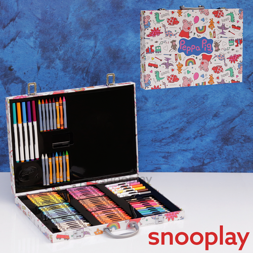 Original Peppa Pig Art Case Colouring Kit - 95 Pieces (5 Years Till Grown Ups)