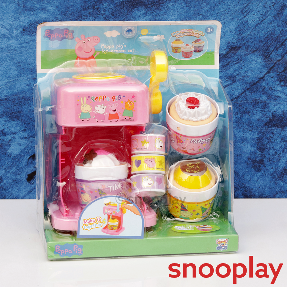 Karma Solutions Original Licensed Peppa Pig Cupcake Set with Machine - 7 Pieces (3-5 Years)