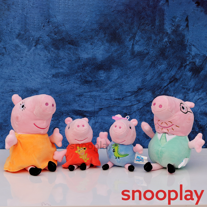 Original Peppa Pig Family Combo- 4 Plush Toys | Licensed Peppa Pig Toys (3 Years Till Grown Ups)