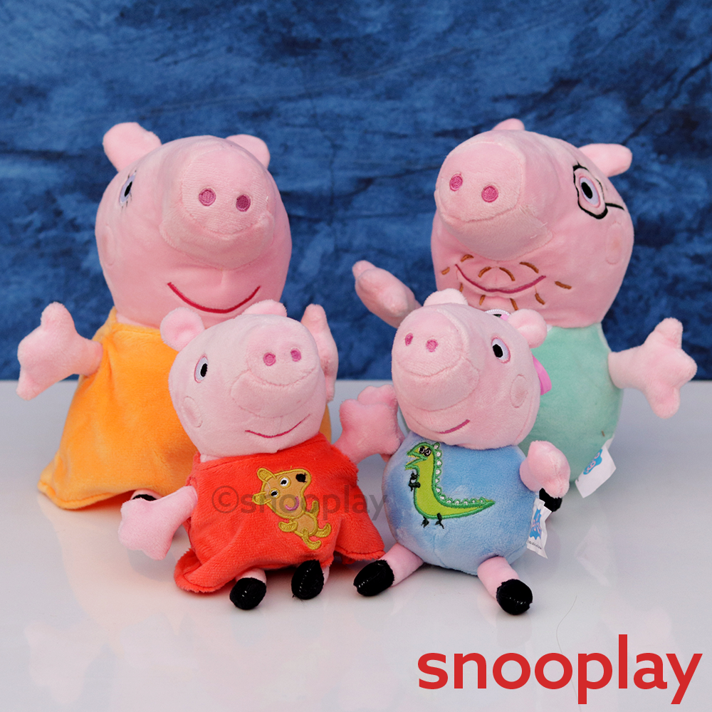 Original Peppa Pig Family Combo- 4 Plush Toys | Licensed Peppa Pig Toys (3 Years Till Grown Ups)