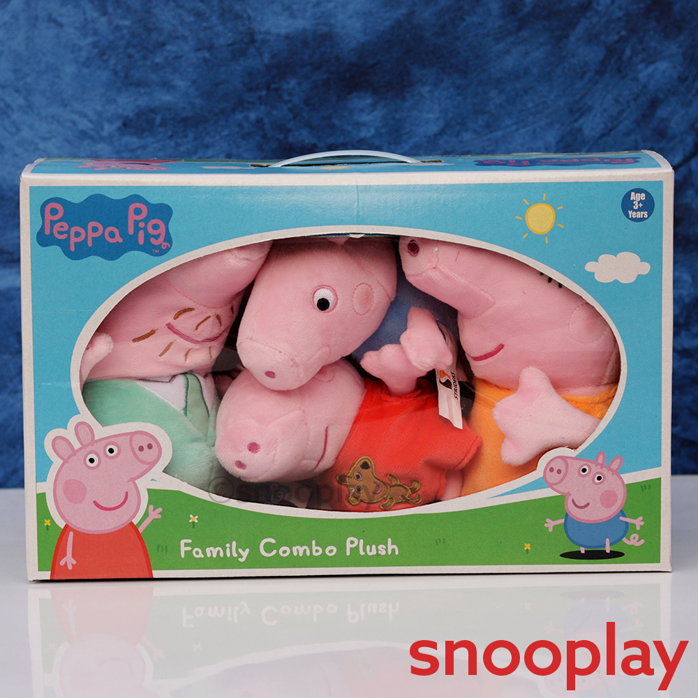 Original Peppa Pig Family Combo- 4 Plush Toys | Licensed Peppa Pig Toys (3 Years Till Grown Ups)