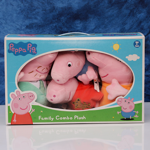 Original Peppa Pig Family Combo - 4 Plush Toys | Licensed Peppa Pig Toys (6 Months - 7 Years)