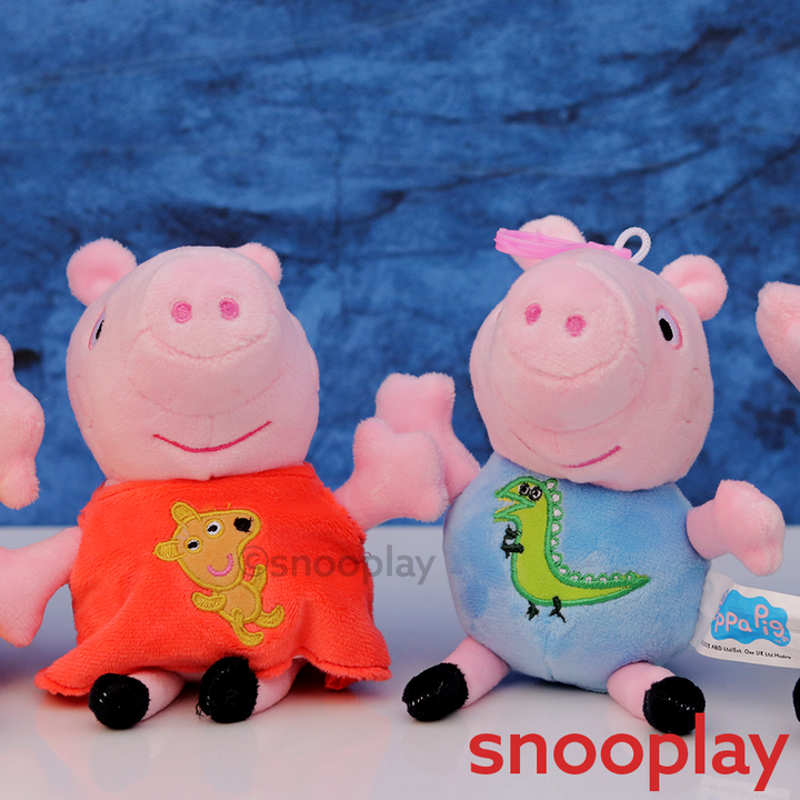 Original Peppa Pig Family Combo- 4 Plush Toys | Licensed Peppa Pig Toys (3 Years Till Grown Ups)