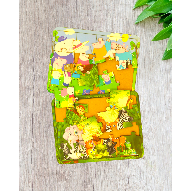 Peppa Pig & Jungle Puzzle Set