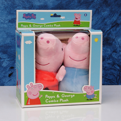 Original Peppa & George Combo Plush Toys | Licensed Peppa Pig Toys (3 Years Till Grown Ups)