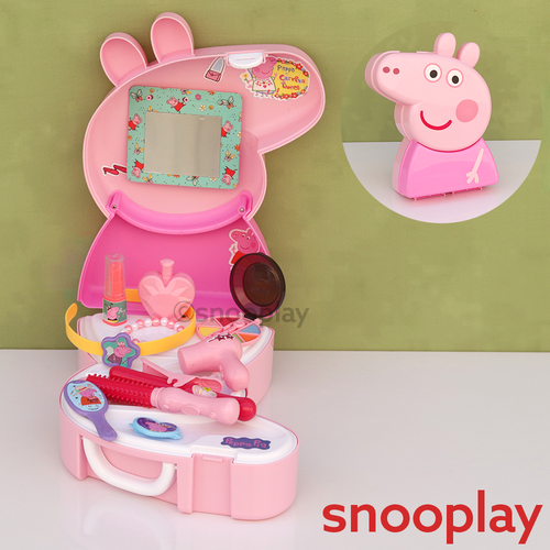 Karma Solutions Original Licensed Peppa Pig Backpack Beauty Set with Accessories - 16 Pieces (3-6 Years)