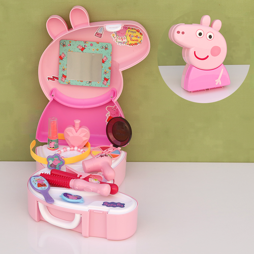 Karma Solutions Original Licensed Peppa Pig Backpack Beauty Set with Accessories - 16 Pieces (3-6 Years)