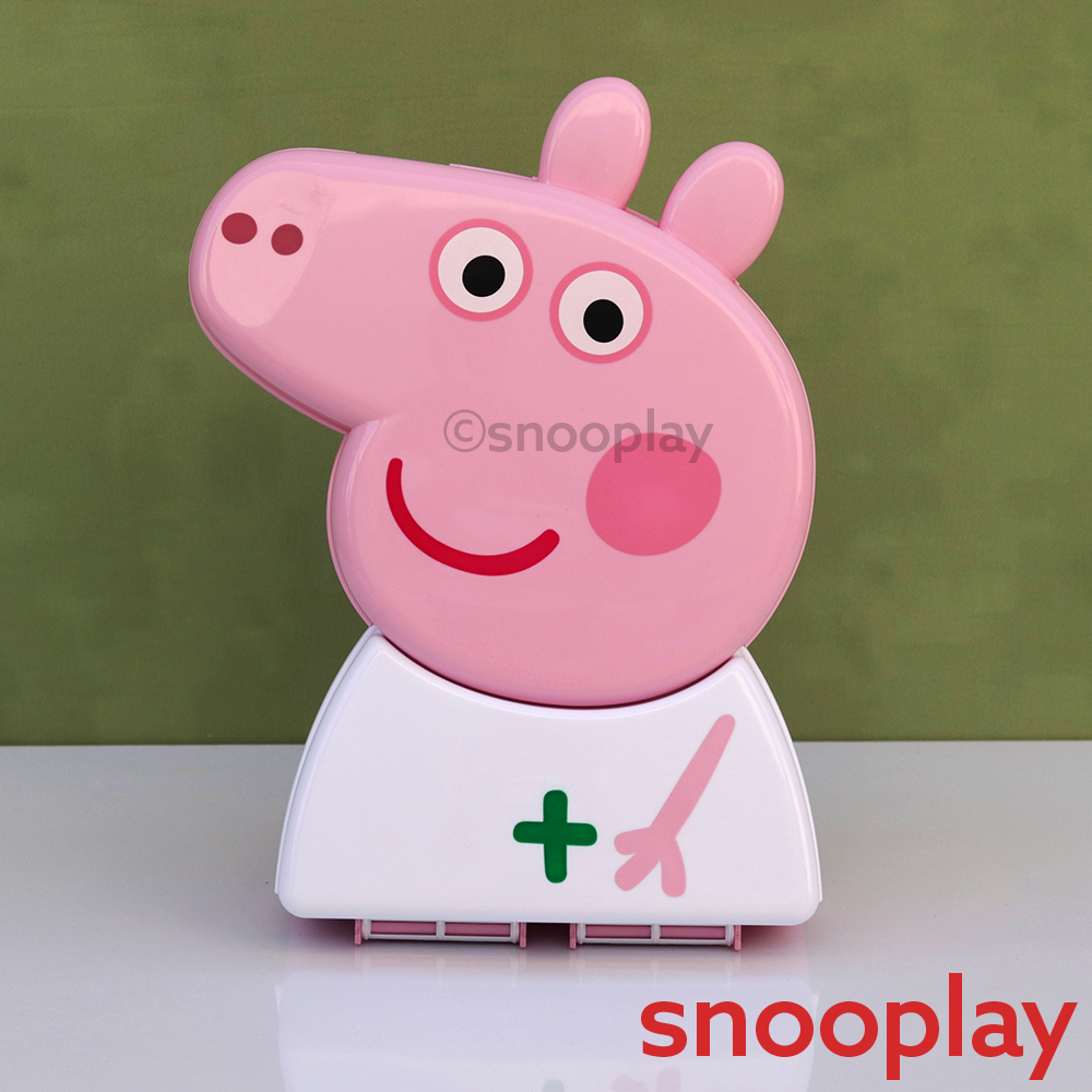 Original Licensed Peppa Pig Backpack Medic Set with Medical Devices - 18 Pieces (3-6 Years)