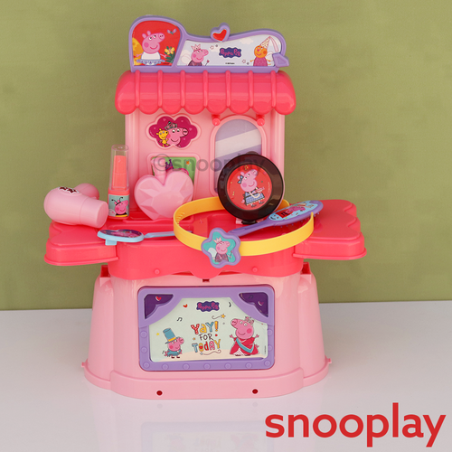 Peppa Pig Original Licensed Purse Beauty Case with Makeup Accessories - 18 Pieces (3-5 Years)