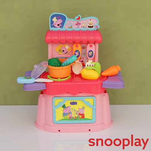 Peppa Pig Original Licensed Purse Kitchen Case Set with Kitchen Stuffs - 22 Pieces (3-5 Years)