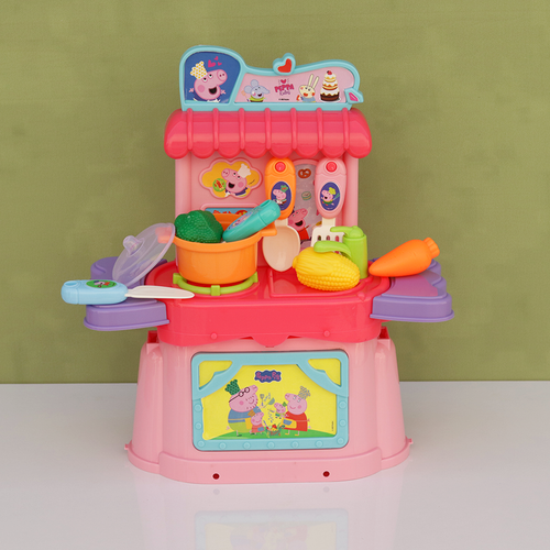 Peppa Pig Original Licensed Purse Kitchen Case Set with Kitchen Stuffs - 22 Pieces (3-5 Years)