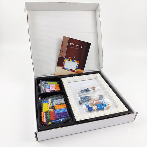 Ilearnngrow LEGO Photoframe for Kids | DIY Photo Frame with Mini Figures
