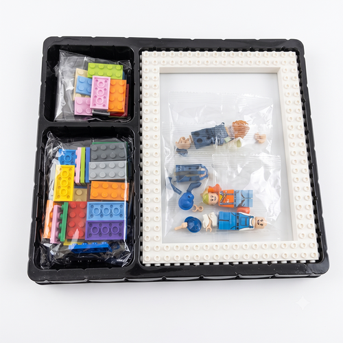 Ilearnngrow LEGO Photoframe for Kids | DIY Photo Frame with Mini Figures