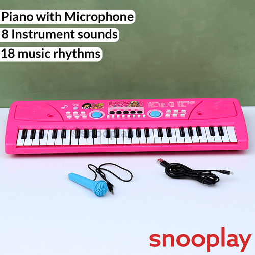 Mattel Original Barbie KD500 Keyboard Piano Set with Microphone | Licensed Toy (3-8 Years)