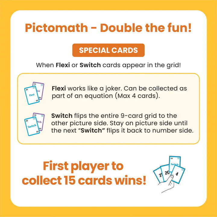Stemplay Labs Pictomath 6+ Educational Card Game