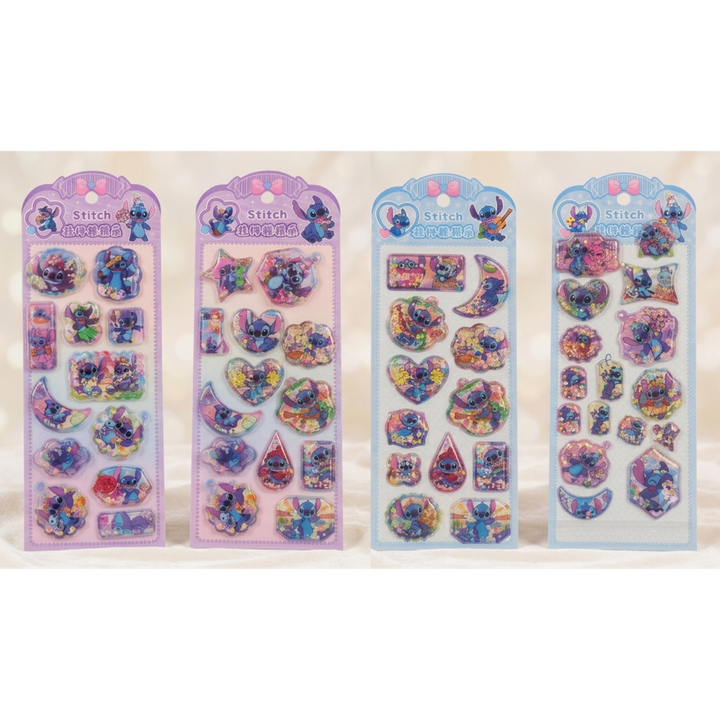 3D Cartoon Pack of 4 Water Stickers - Each packet Contains 12 (Total 48 stickers)
