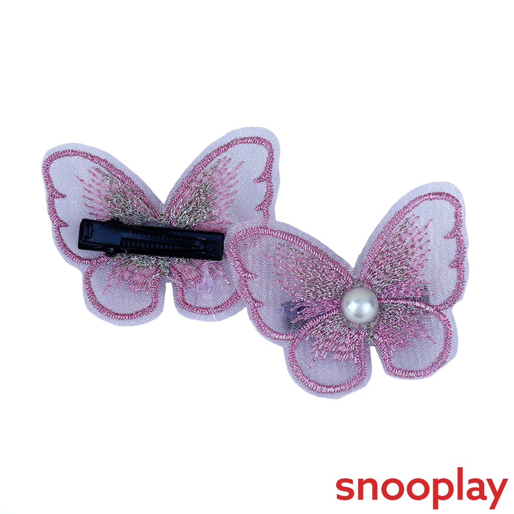Baby Doe Net Butterfly Hair Clips | Net Fabric