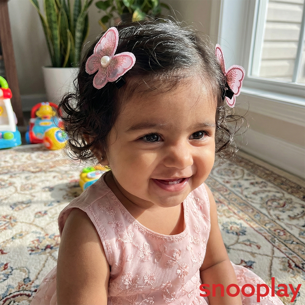 Baby Doe Net Butterfly Hair Clips | Net Fabric
